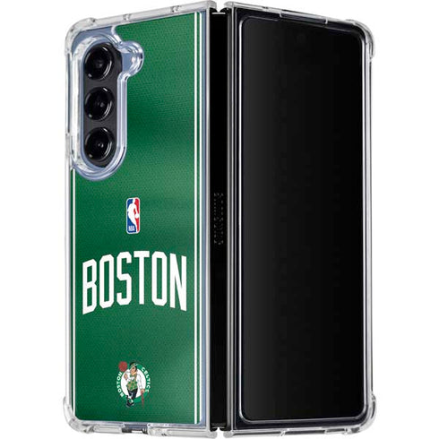 NBA Boston Celtics Jersey Galaxy Z Fold5 5G Clear Case